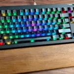 Angry Miao Relic 80 keyboard with crystal-shaped RGB and machined aluminum body.