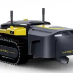 arbo Blower B1 outdoor robot with smart obstacle avoidance and year-round maintenance.