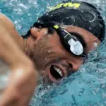 FORM Smart Swim 2 AR goggles with real-time metrics and heart rate monitoring.