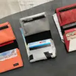 FREITAG New Wallet with compact design and recycled truck tarp.