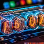 Nixie Tube Clock with vintage aesthetics and modern functionality