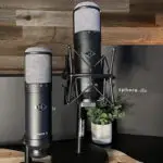 Universal Audio Sphere DLX microphone with real-time UAD processing and dynamic room modeling.