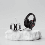 Mytrix Tac Master tactical gaming headset with noise-canceling mic and RGB lighting.